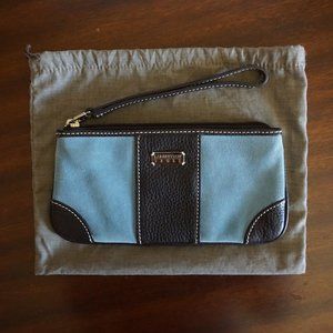 Lambertson Truex Blue And Black Clutch